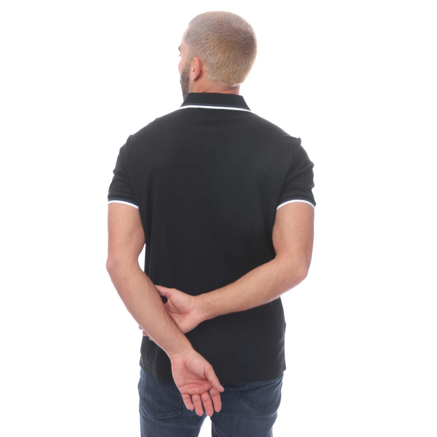 Original Penguin Poloshirt mit Kontraststreifen  