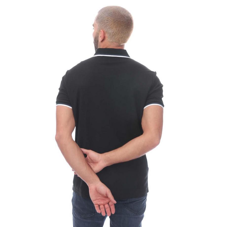 Original Penguin Poloshirt mit Kontraststreifen  