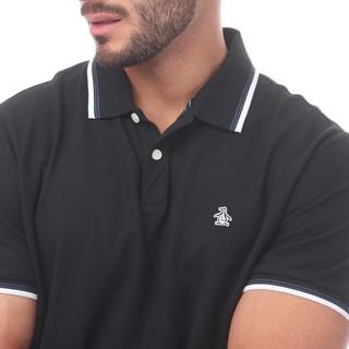 Original Penguin Poloshirt mit Kontraststreifen  