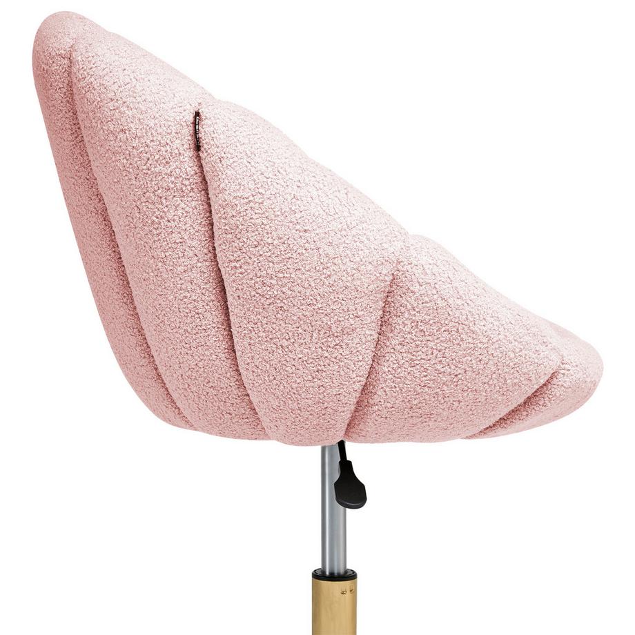 Beliani Chaise de bureau en Bouclé  ANNABELLE  
