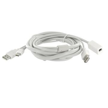 Dr. Bott 2m, 2xMini DisplayPort/USB-A Mini DisplayPort + USB Type-A Mini DisplayPort Weiß