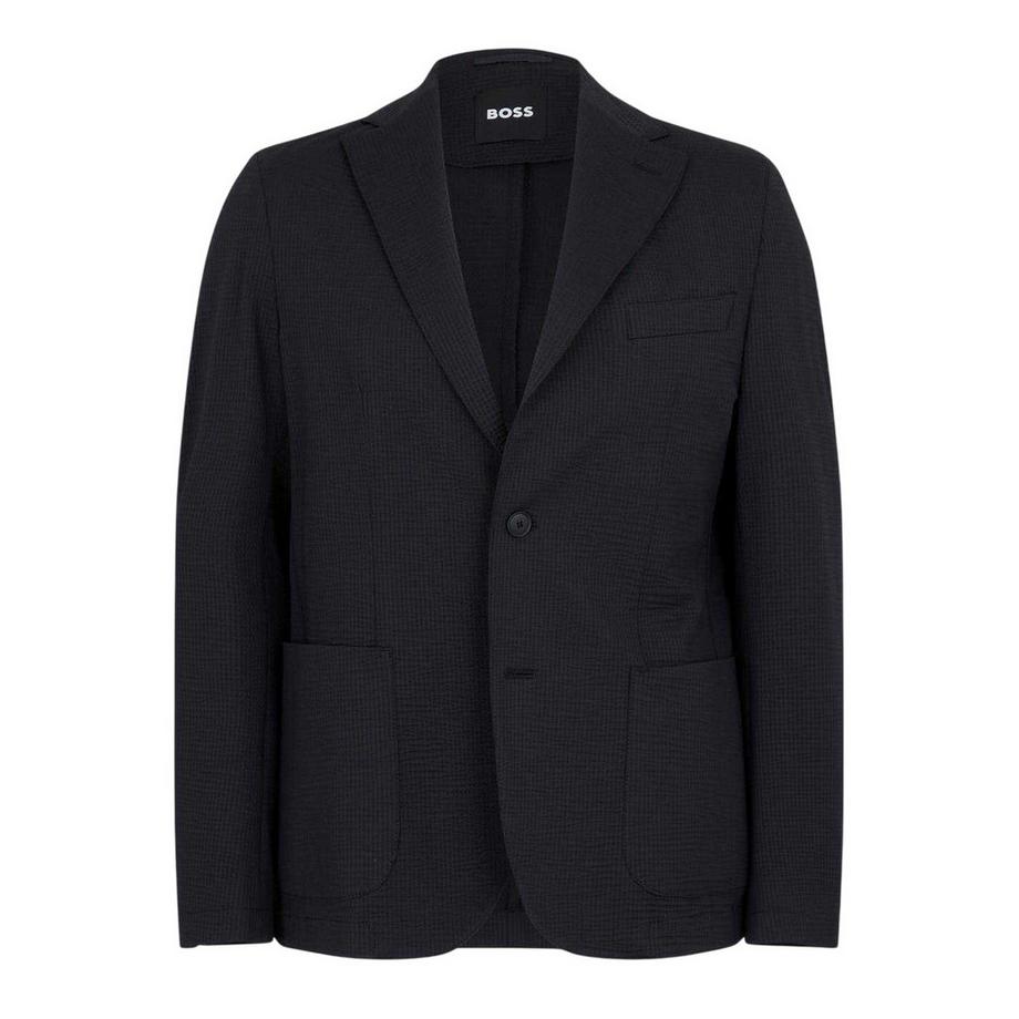 Blazer Aderente Seersucker