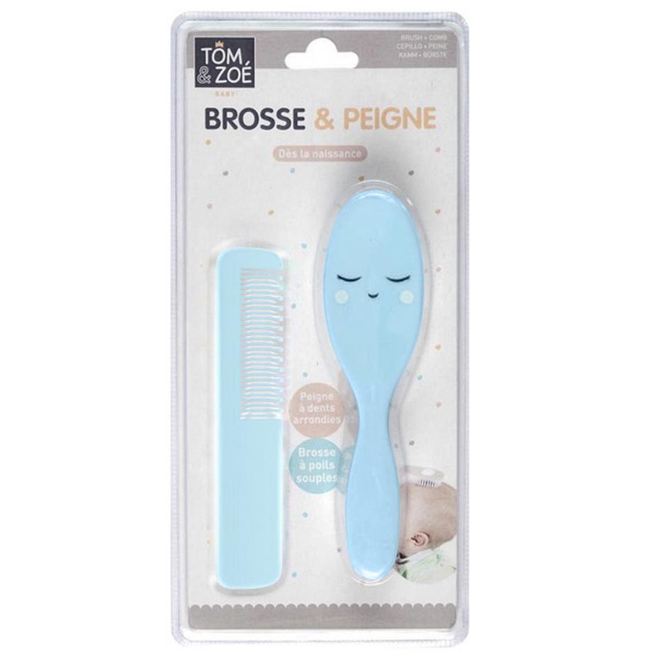 Tom & Zoé  Set Coiffure Bébé Brosse avec Peigne 