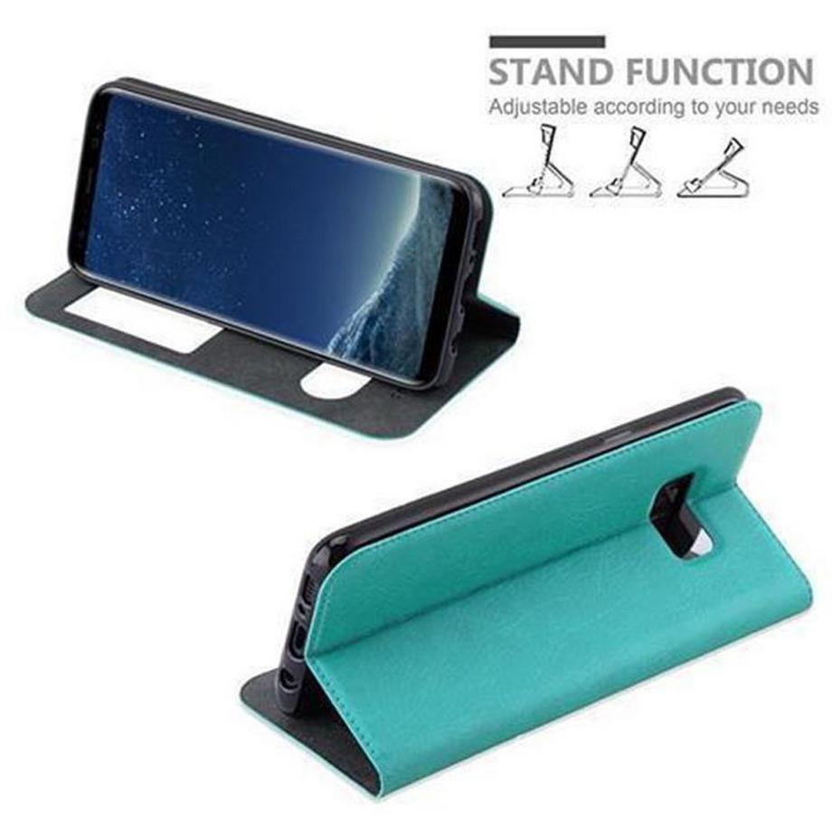 Cadorabo  Hülle für Samsung Galaxy S8 Magnetverschluss, 2 Sichtfenstern 