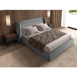 ANGEL CERDA Bett aus dunkelgrauem Stoff  