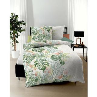 Kaeppel Fensterblatt Seersucker Set Biancheria da Letto  