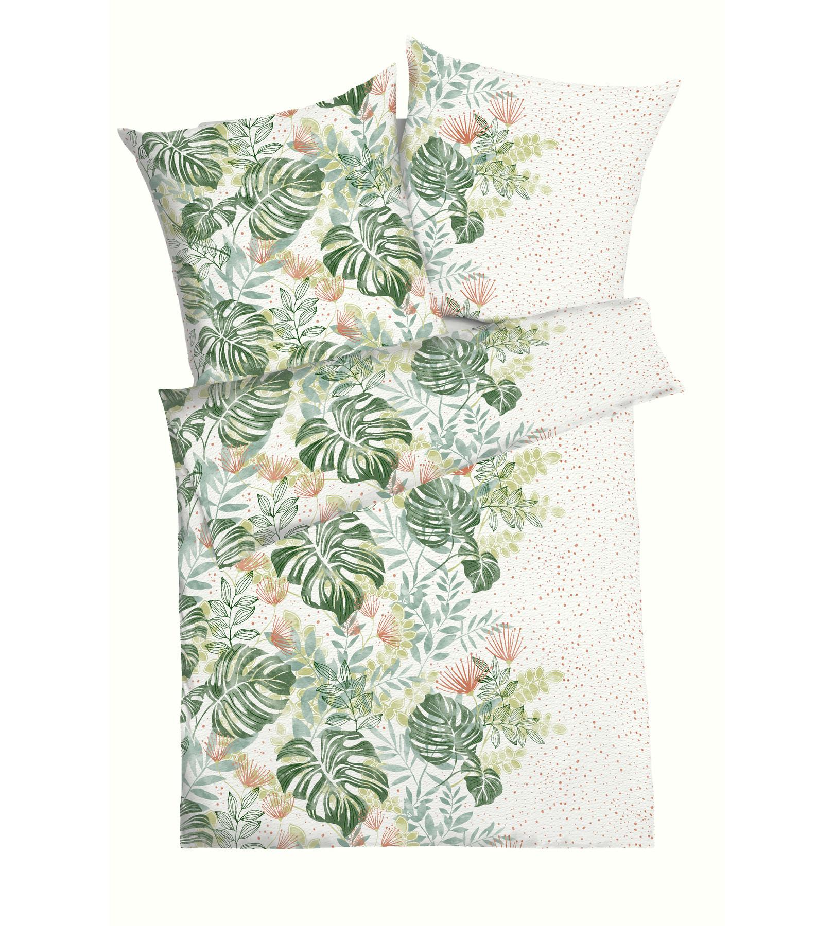 Kaeppel Fensterblatt Seersucker Set Biancheria da Letto  