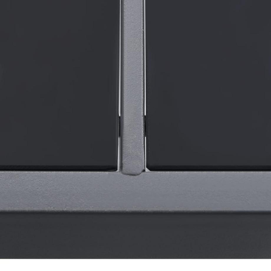 VidaXL tavolo giardino Acciaio  