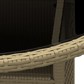 VidaXL Gartentisch poly-rattan  
