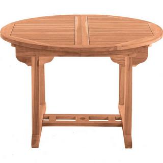 mutoni trend Table de jardin Vantia extensible teck naturel ronde 120  