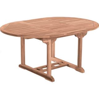 mutoni trend Table de jardin Vantia extensible teck naturel ronde 120  