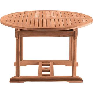 mutoni trend Table de jardin Vantia extensible teck naturel ronde 120  