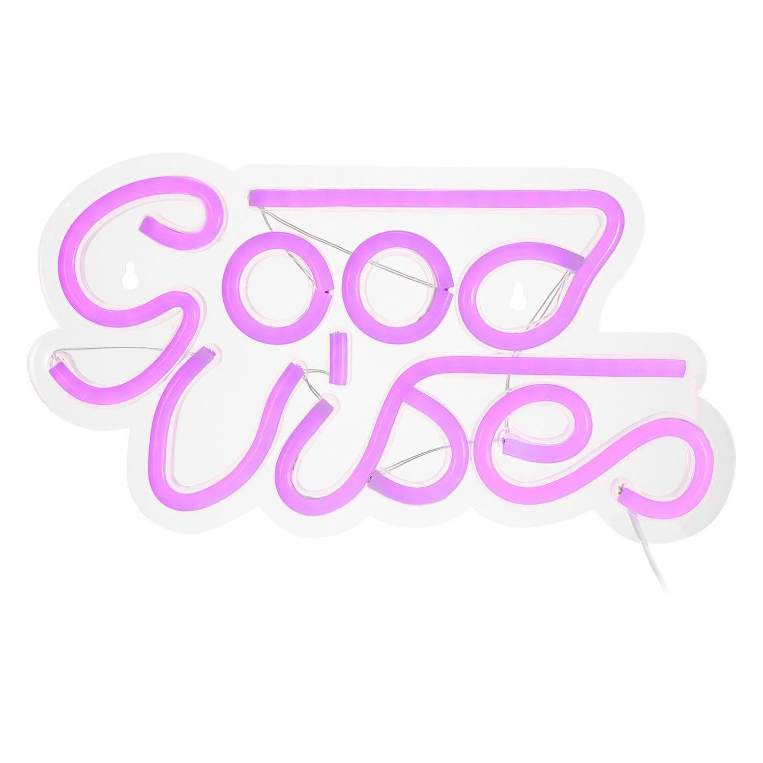 LED-Wandleuchte / Leuchtreklame - "Good Vibes" LED-Wandleuchte / Leuchtreklame - "Good Vibes"