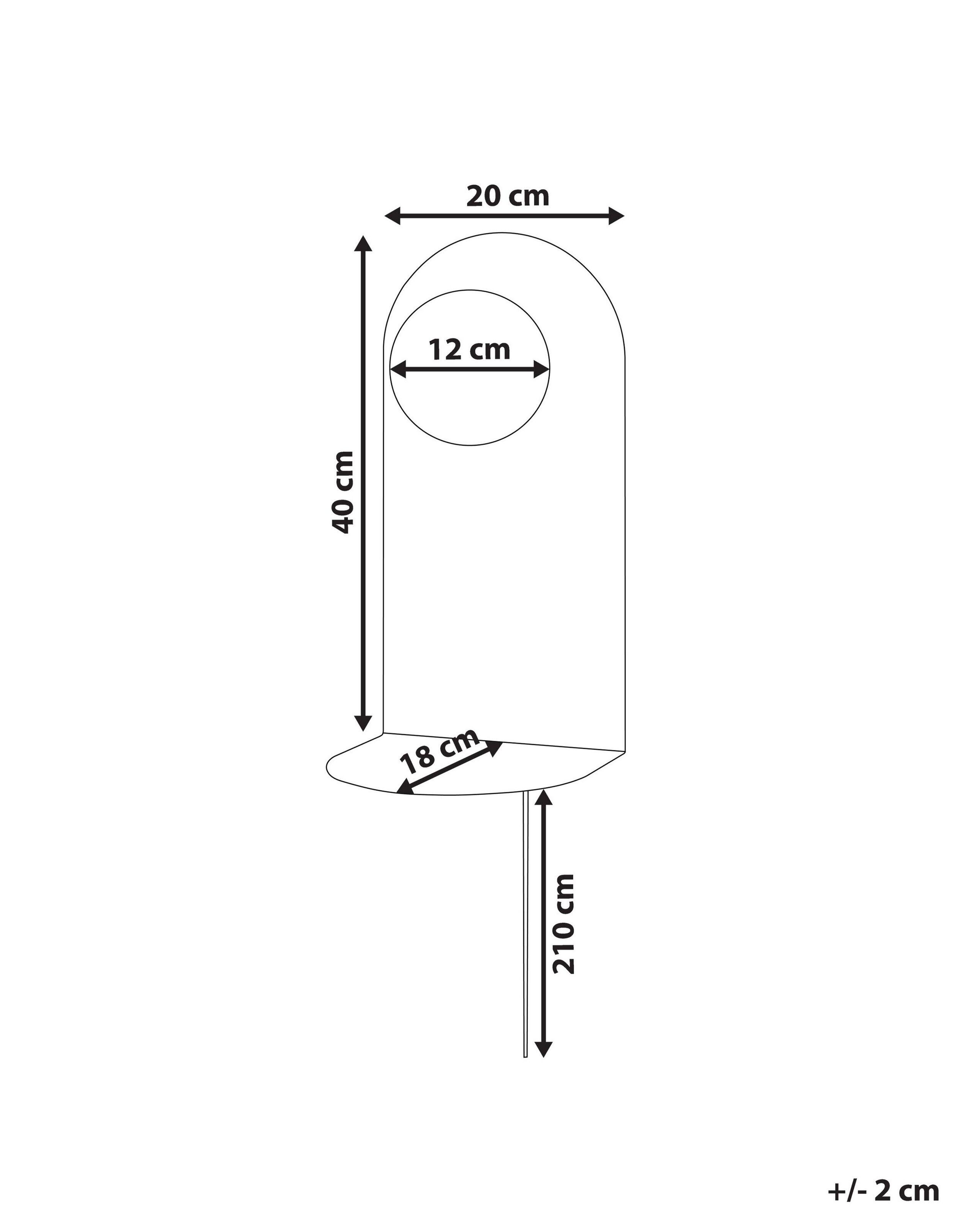 Beliani Wandlampen aus Stahl Modern MAPI  