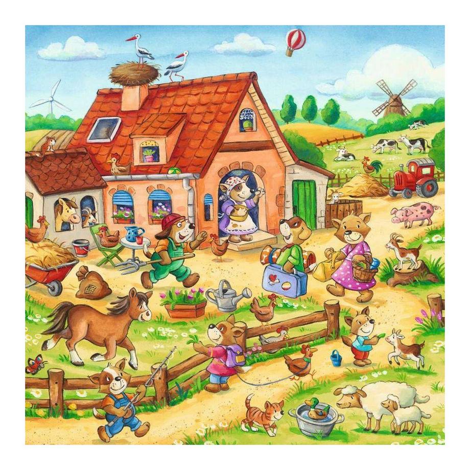 Ravensburger  Puzzle Ferien auf dem Land (3x49) 