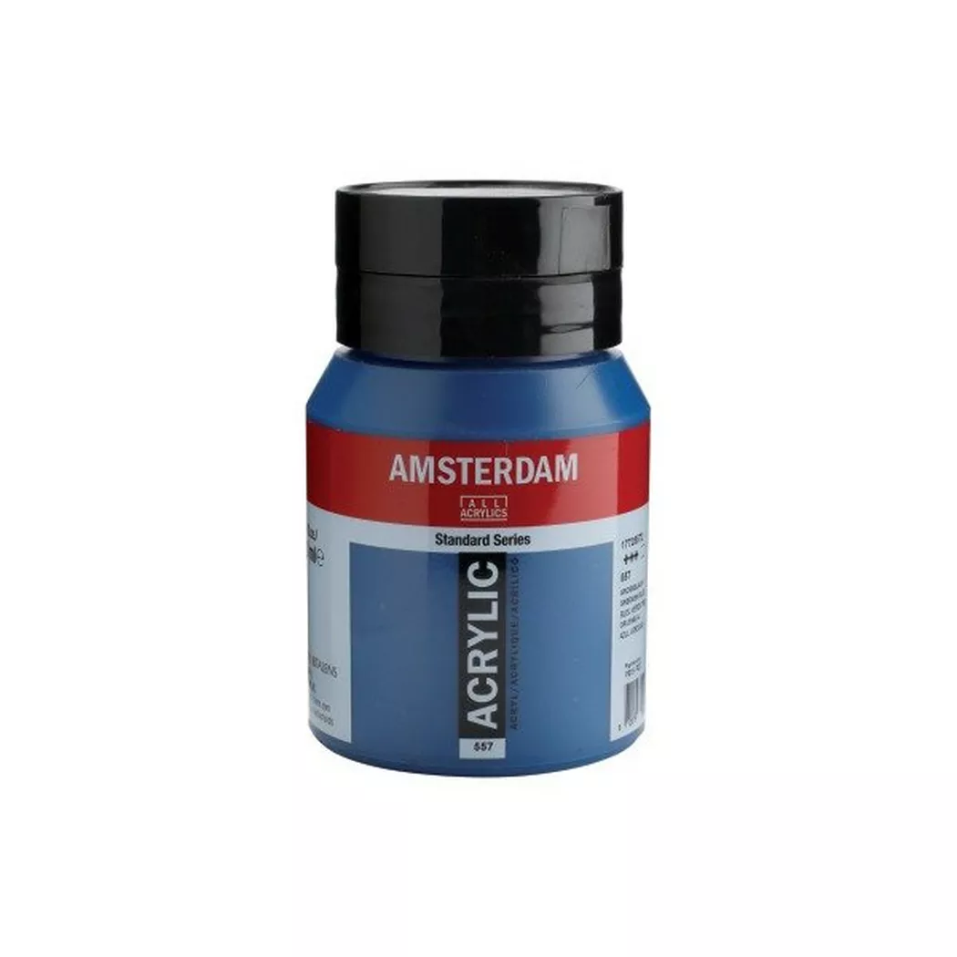 AMSTERDAM Peinture acrylique 500ml 17725572 vertbleu 557