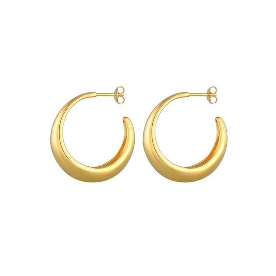 Elli  Ohrringe Creolen Hänger Chunky Hoops Basic 