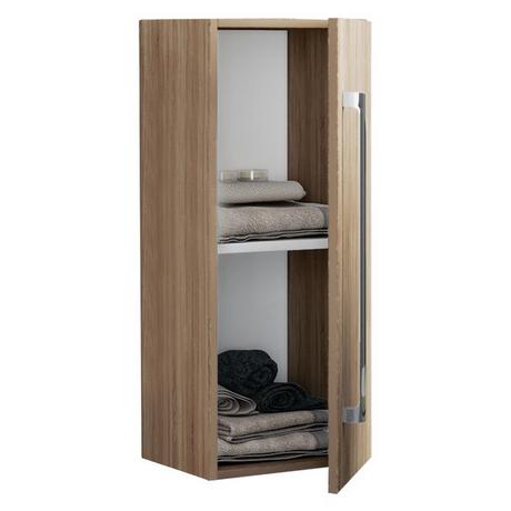 VCM Holz Holz Wandregal | Midischrank | Maße: H. 75 x B. 33 x T. 22 cm |  1 hohe Tür - Badinos D  