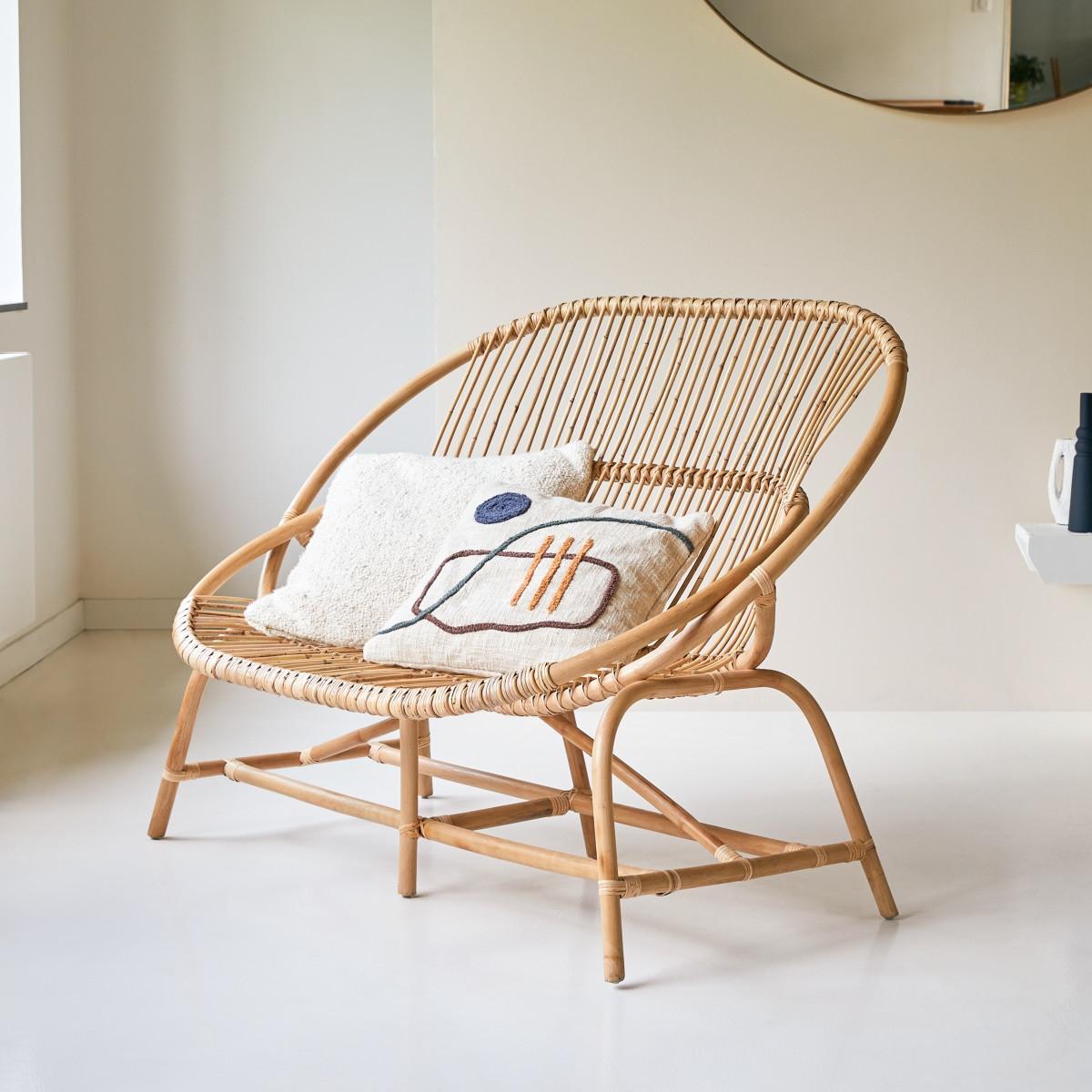 Tikamoon Sofa aus Rattan Leontie  