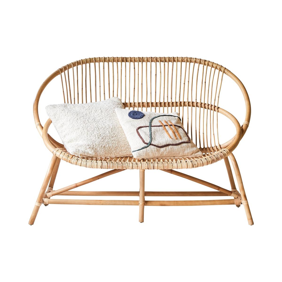 Tikamoon Sofa aus Rattan Leontie  