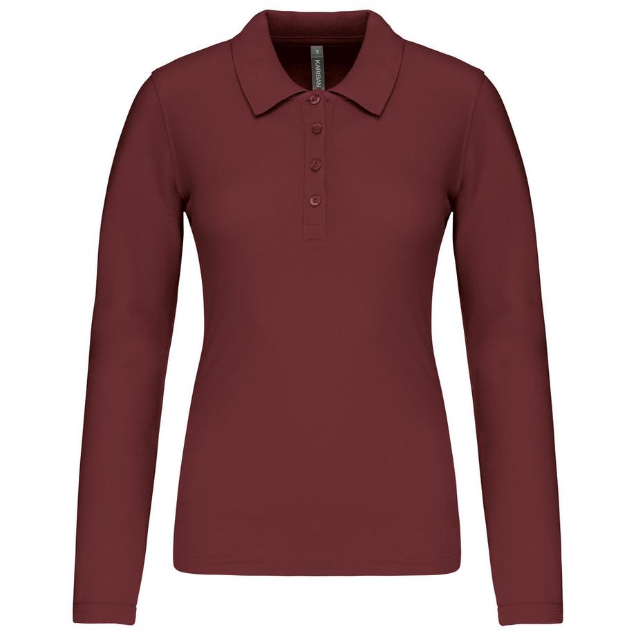 Kariban Damen Langarm Piqué Polo Shirt  