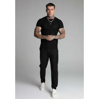 Sik Silk T-Shirt Textured Muscle Fit  