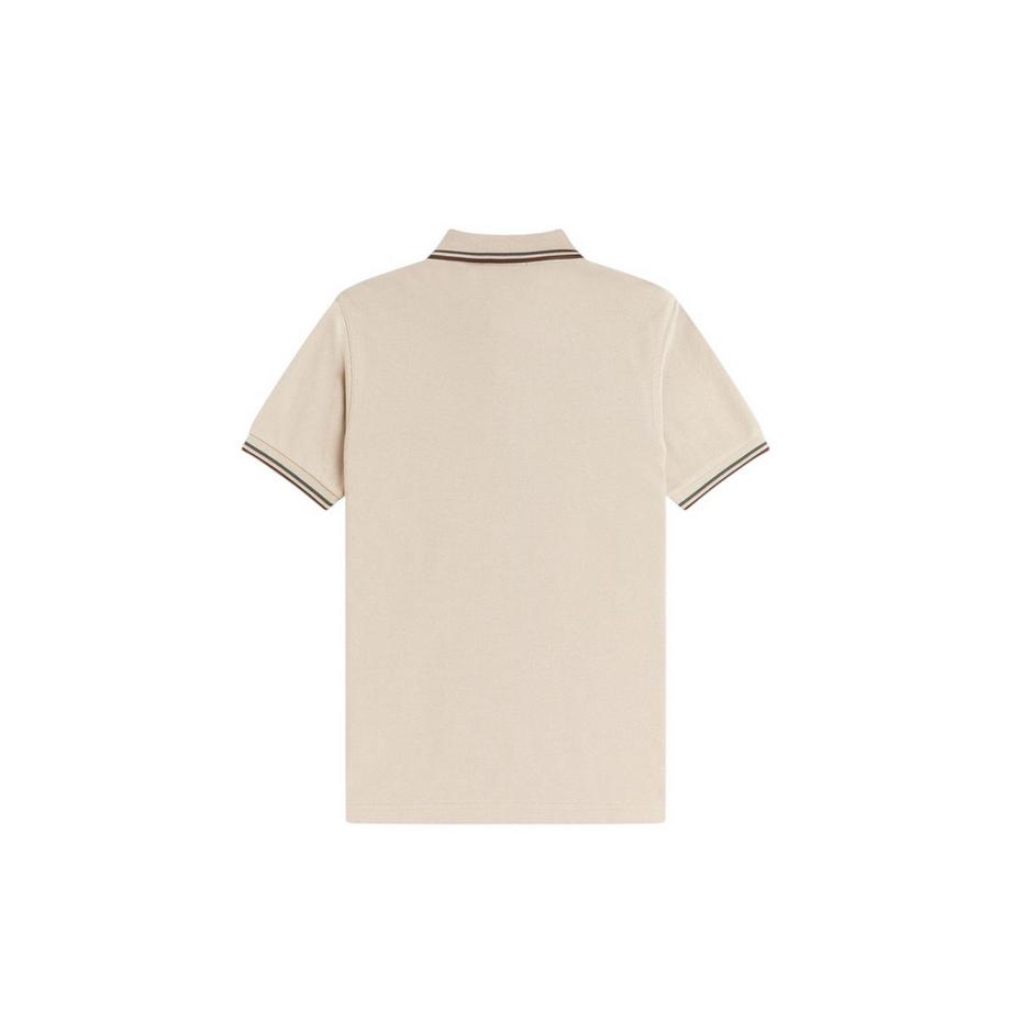 FRED PERRY Maglietta Polo con Collo e Maniche Bicolori  
