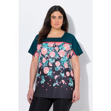 Funktionsshirt, Oversized, Carré-Ausschnitt, Halbarm