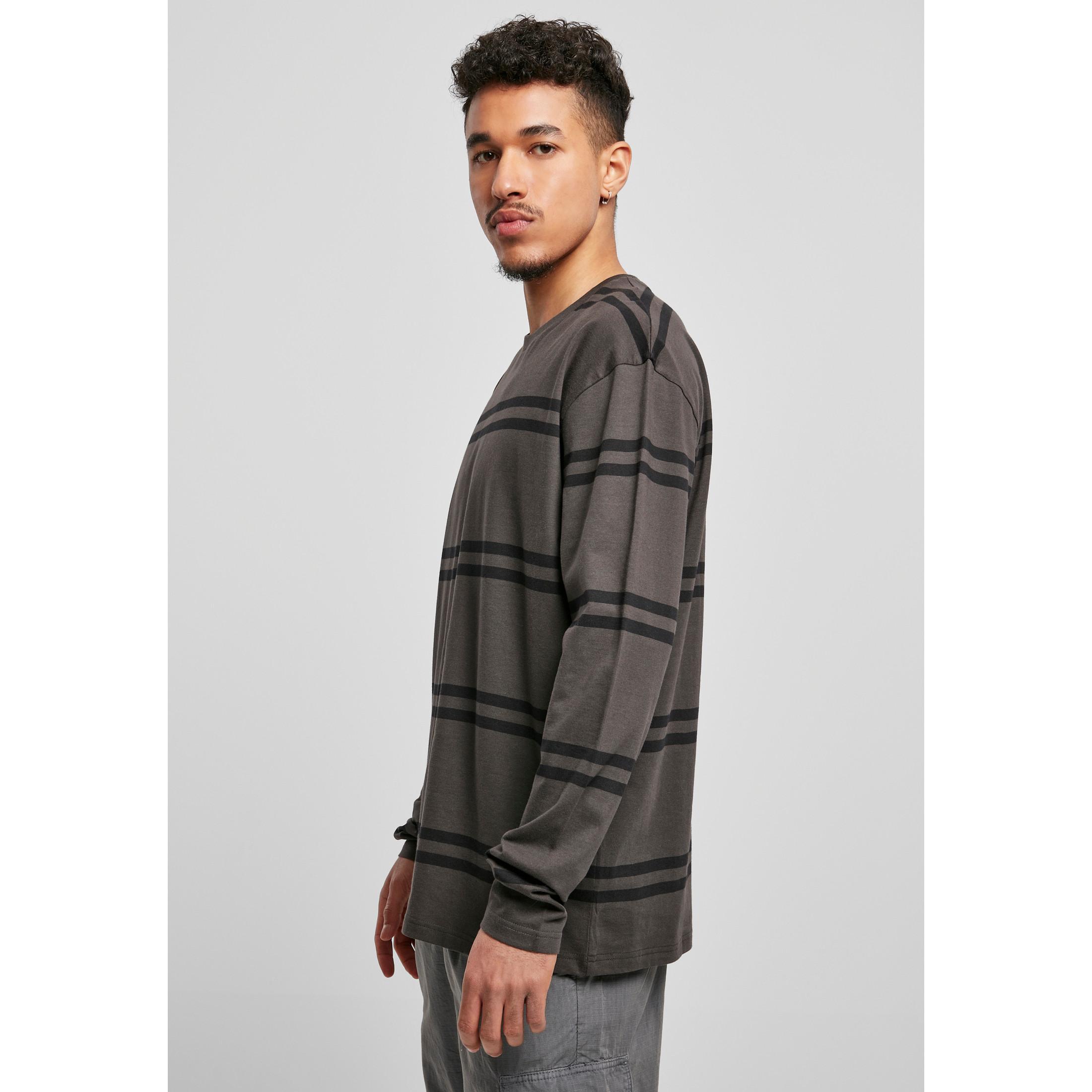 URBAN CLASSICS Oversized Gestreiftes Langarm-T-Shirt  