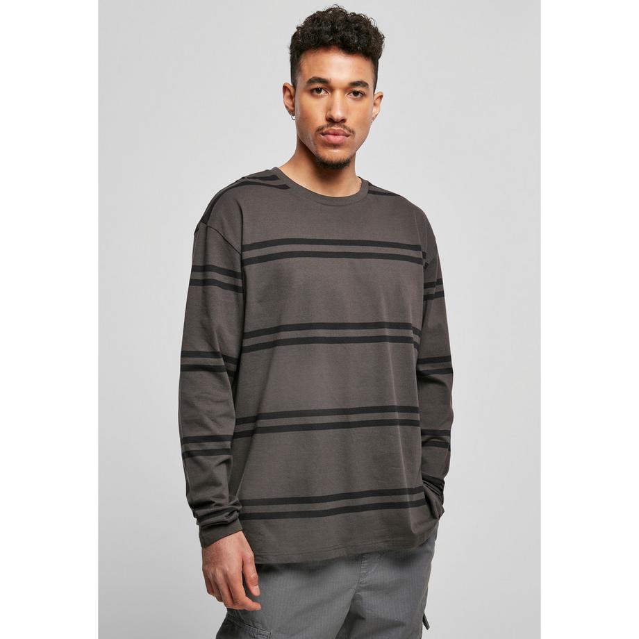 angarm-t-shirt urban cassics oversized striped