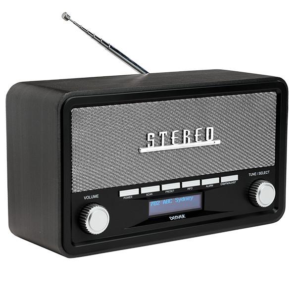 DENVER  DAB-18 Dark Grey DAB+ /FM Retro Radio 