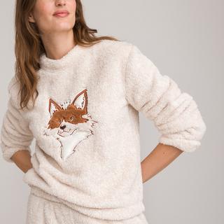 SO'HOME Pyjama en Sherpa Polaire avec Broderie Renard  
