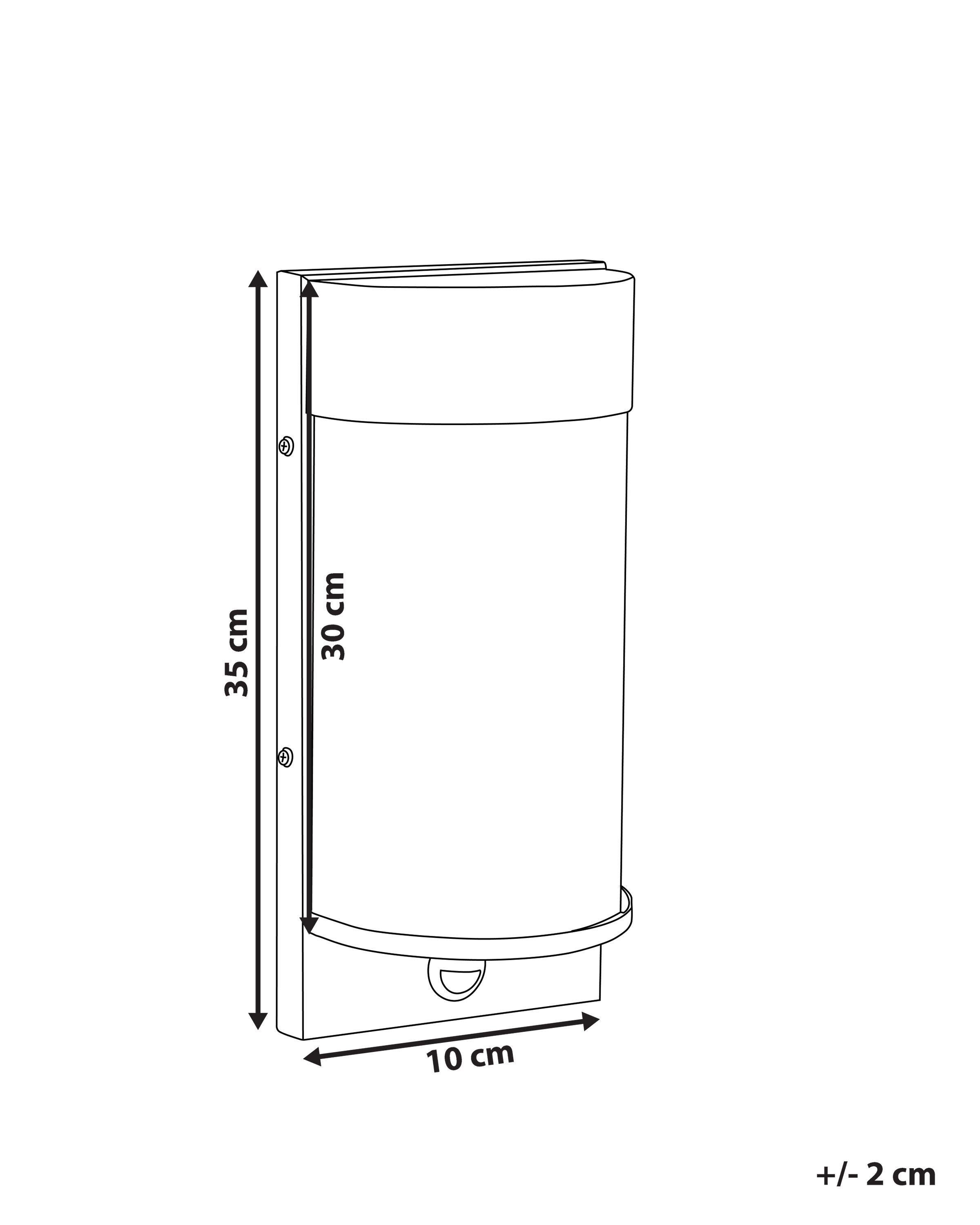 Beliani LED Aussenwandleuchte aus Glas Modern PHEPPIE  