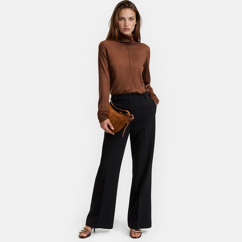 La Redoute Collections Pull col roulé en fine maille  
