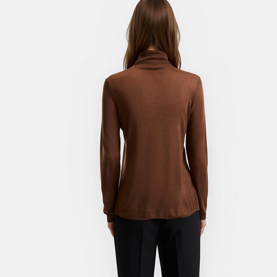 La Redoute Collections Pull col roulé en fine maille  