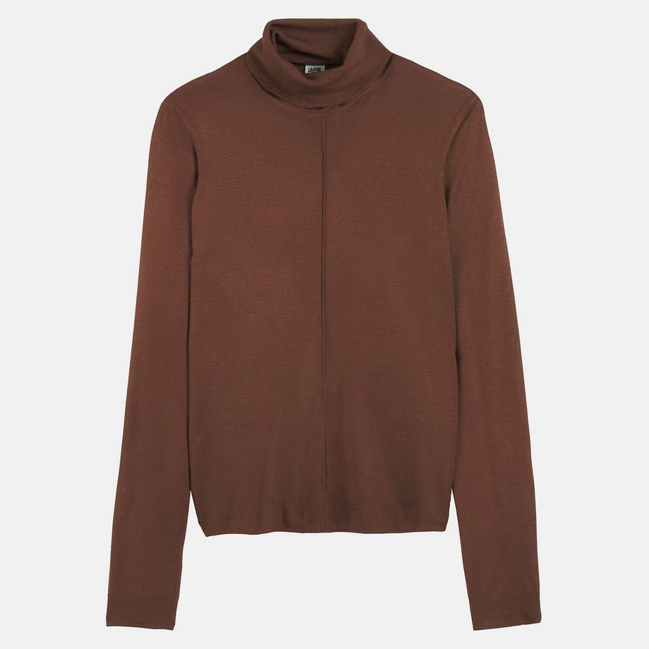 La Redoute Collections Pull col roulé en fine maille  