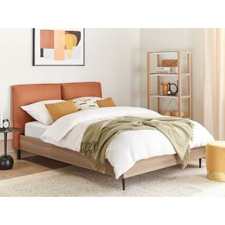 Beliani Bett mit Lattenrost aus Kunstleder Modern LIMANTON  