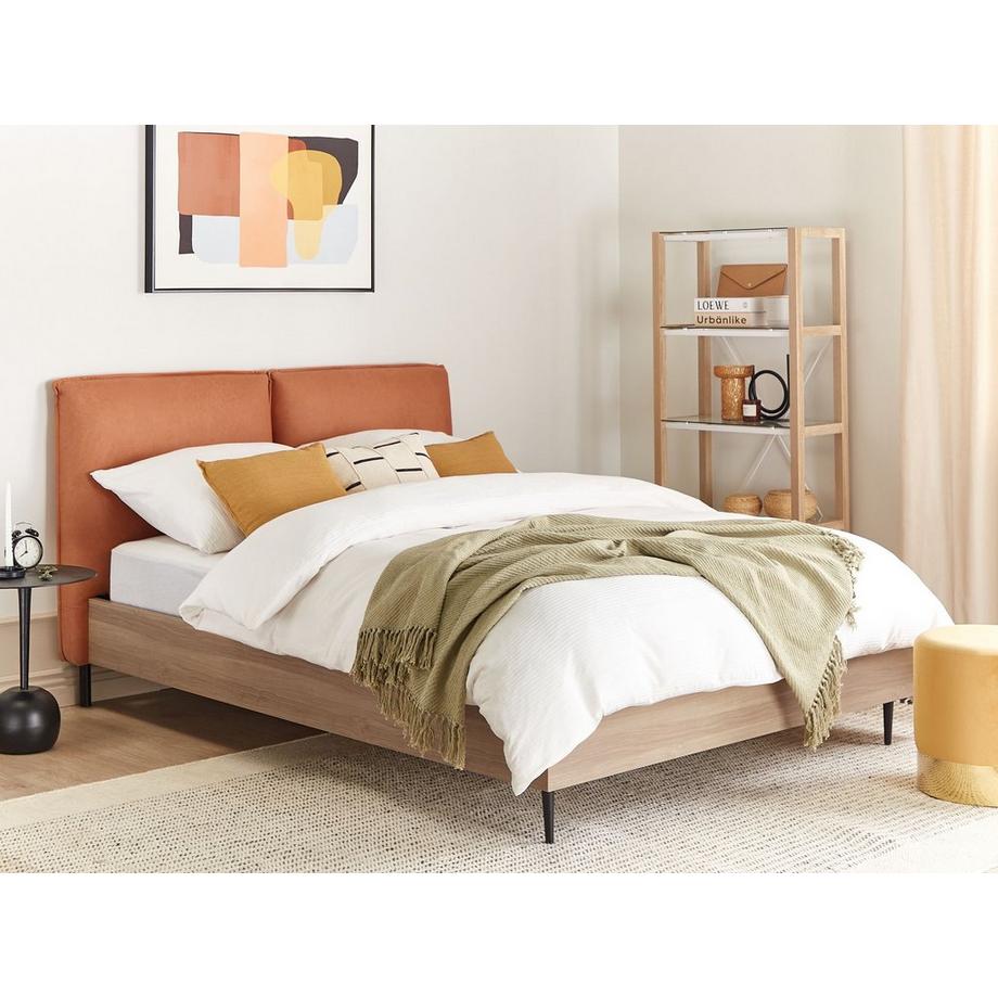 Beliani Letto con rete a doghe en Pelle sintetica Moderno LIMANTON  