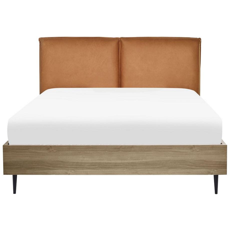 Beliani Letto con rete a doghe en Pelle sintetica Moderno LIMANTON  