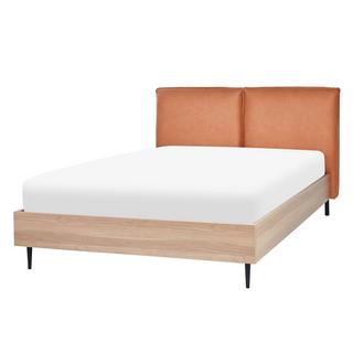 Beliani Bett mit Lattenrost aus Kunstleder Modern LIMANTON  