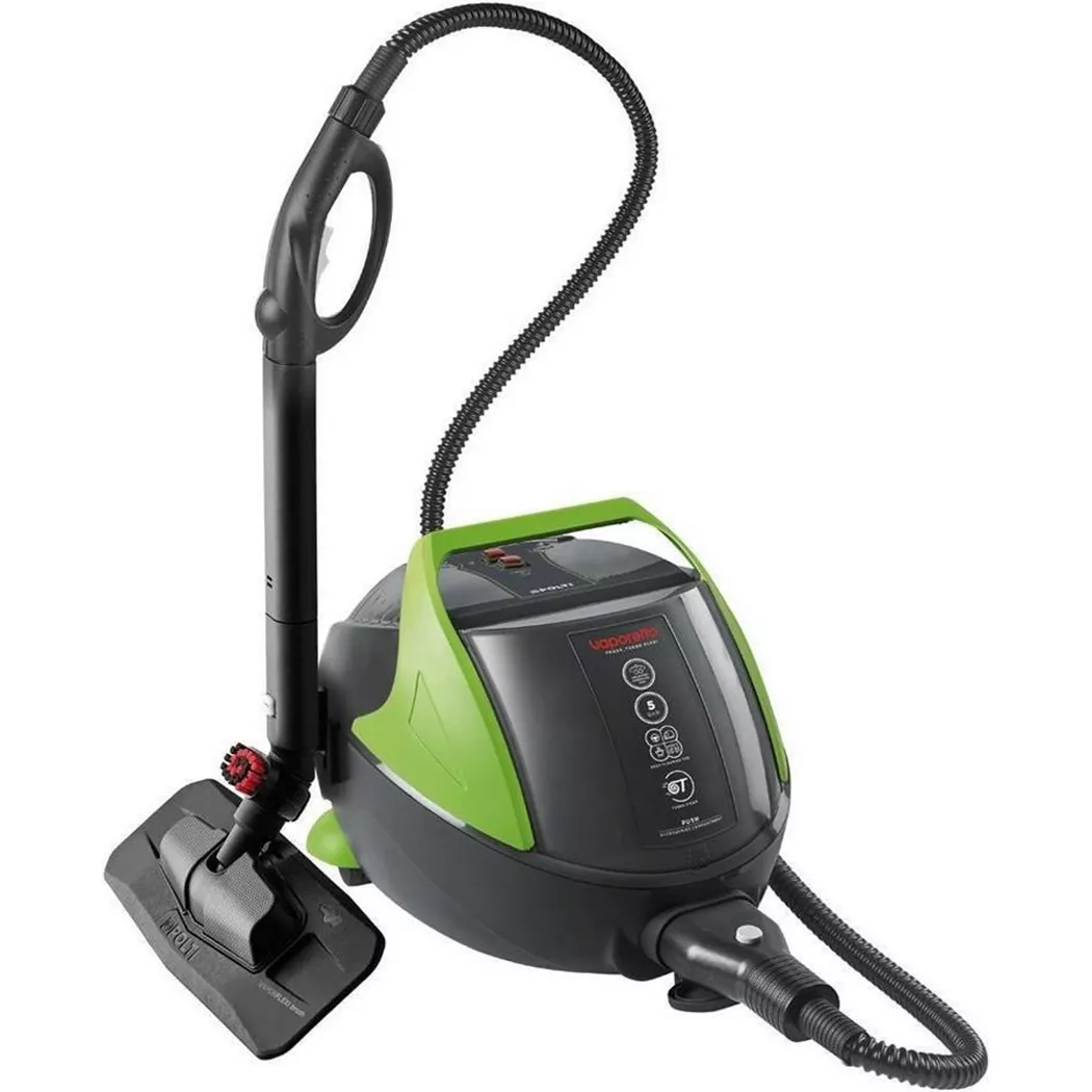 Polti Vaporetto Pro 95_Turbo Flexi Nettoyeur vapeur traineau 1100 W Noir, Vert