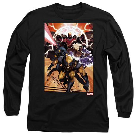 MARVEL T-shirt a maniche lunghe X-Men Team Attack  