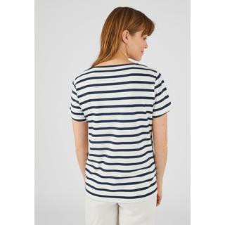 Damart  Tee-shirt col rond forme trapèze, coton biologique majoritaire stretch. 