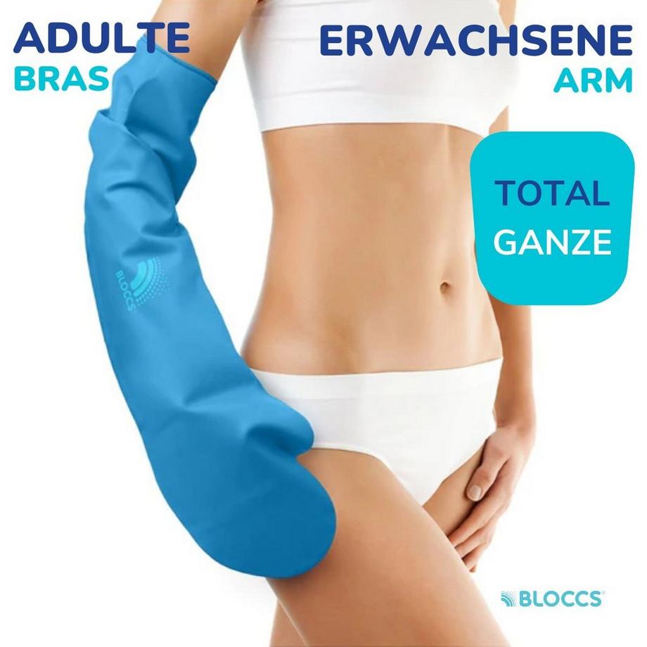 Bloccs  GipsschutzVerband Bloccs für Bad und Dusche, wasserdicht und strapazierfähig, Erwachsene 