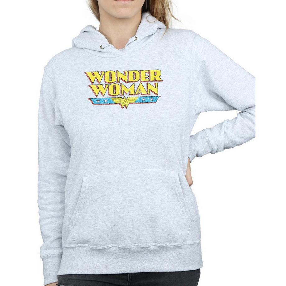 DC COMICS Wonder Woman Logo Felpa con Cappuccio  