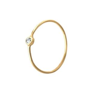 Elli  Ring Solitär Stapelring Kristall 