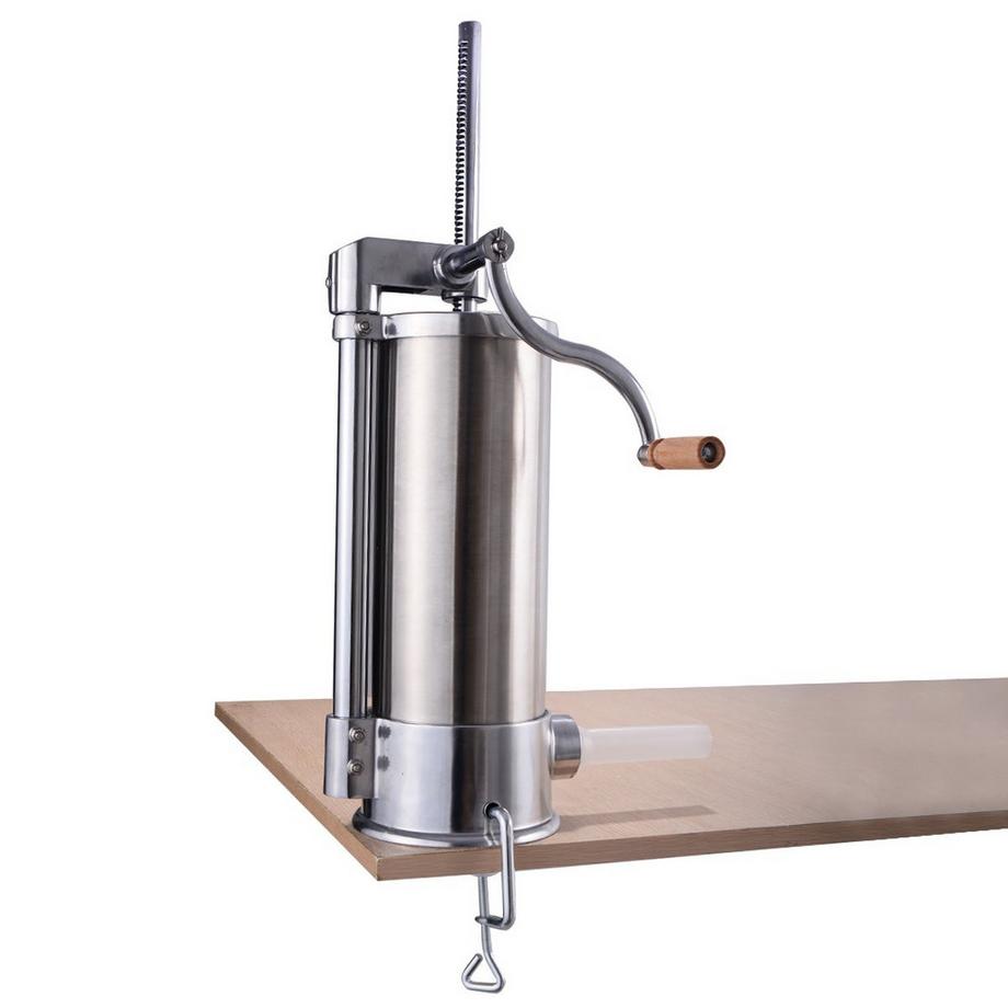 B2X  5 kg Edestahl Wurstfüller Wurstmaschine Wurstfüllmaschine inkl. 6 Füllrohre 