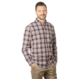 BRAX Daniel Kariertes Button Down Langarmhemd  