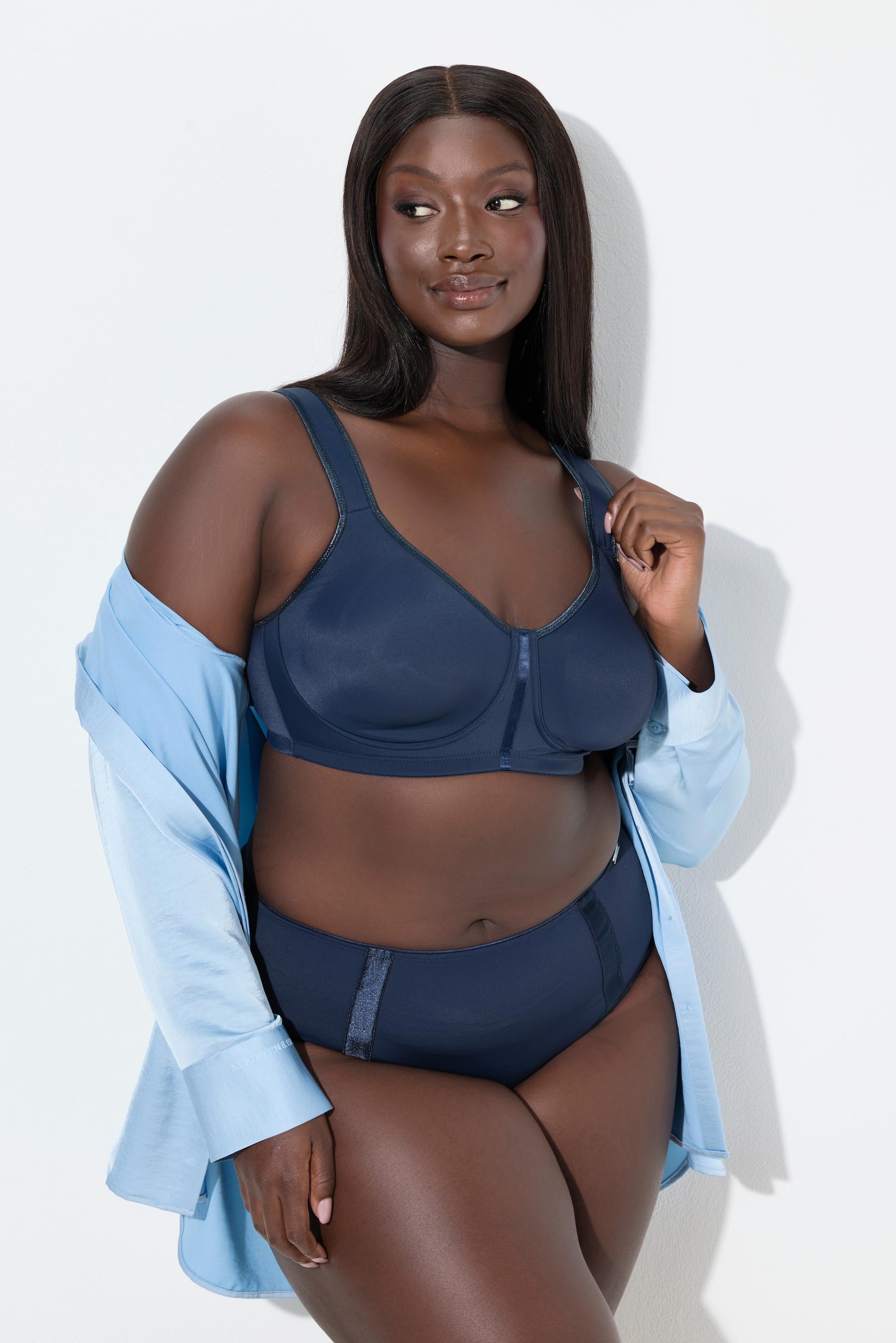 Ulla Popken Soutien-gorge confort microfibre sans armatures bonnet C-E  