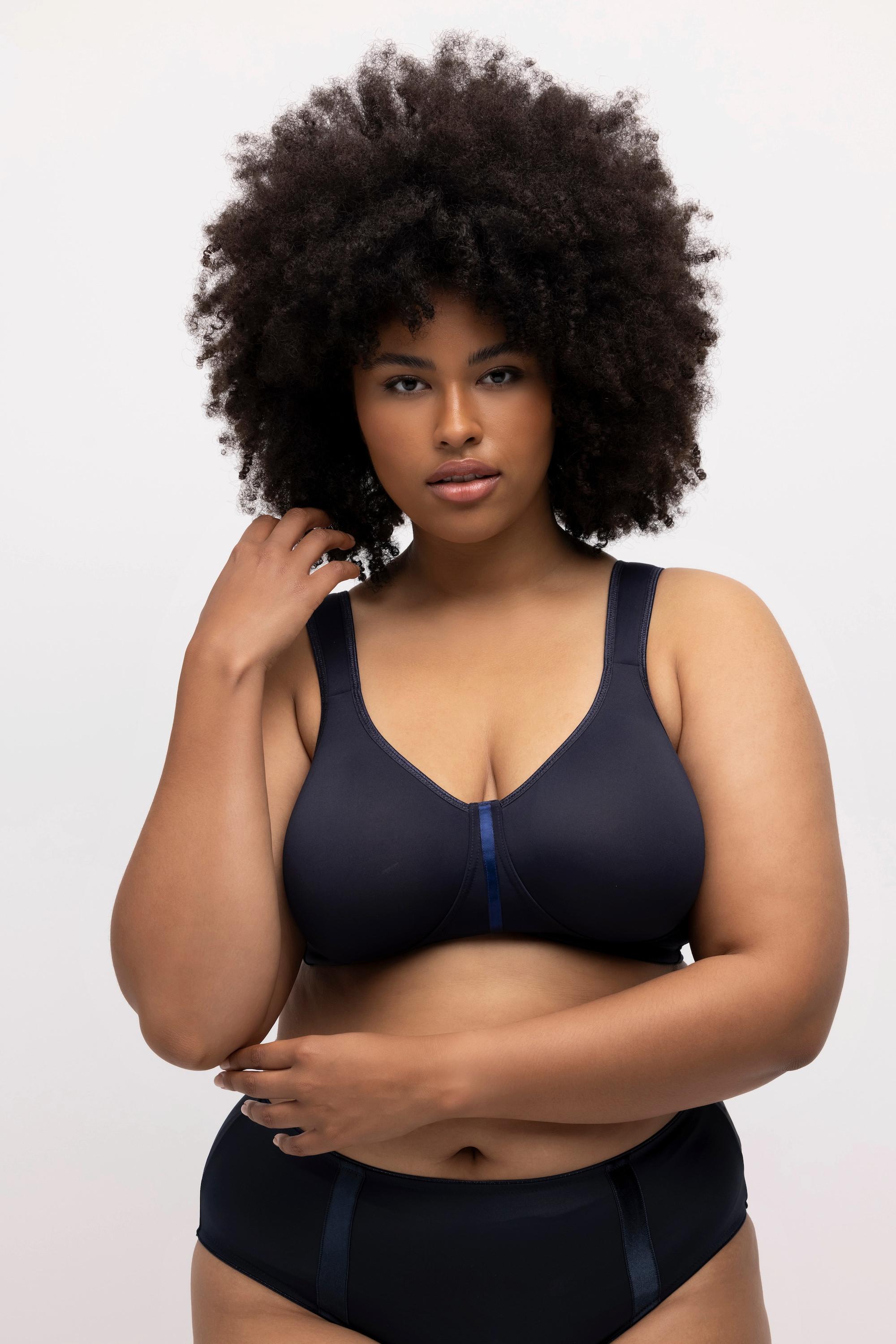 Ulla Popken Soutien-gorge confort microfibre sans armatures bonnet C-E  